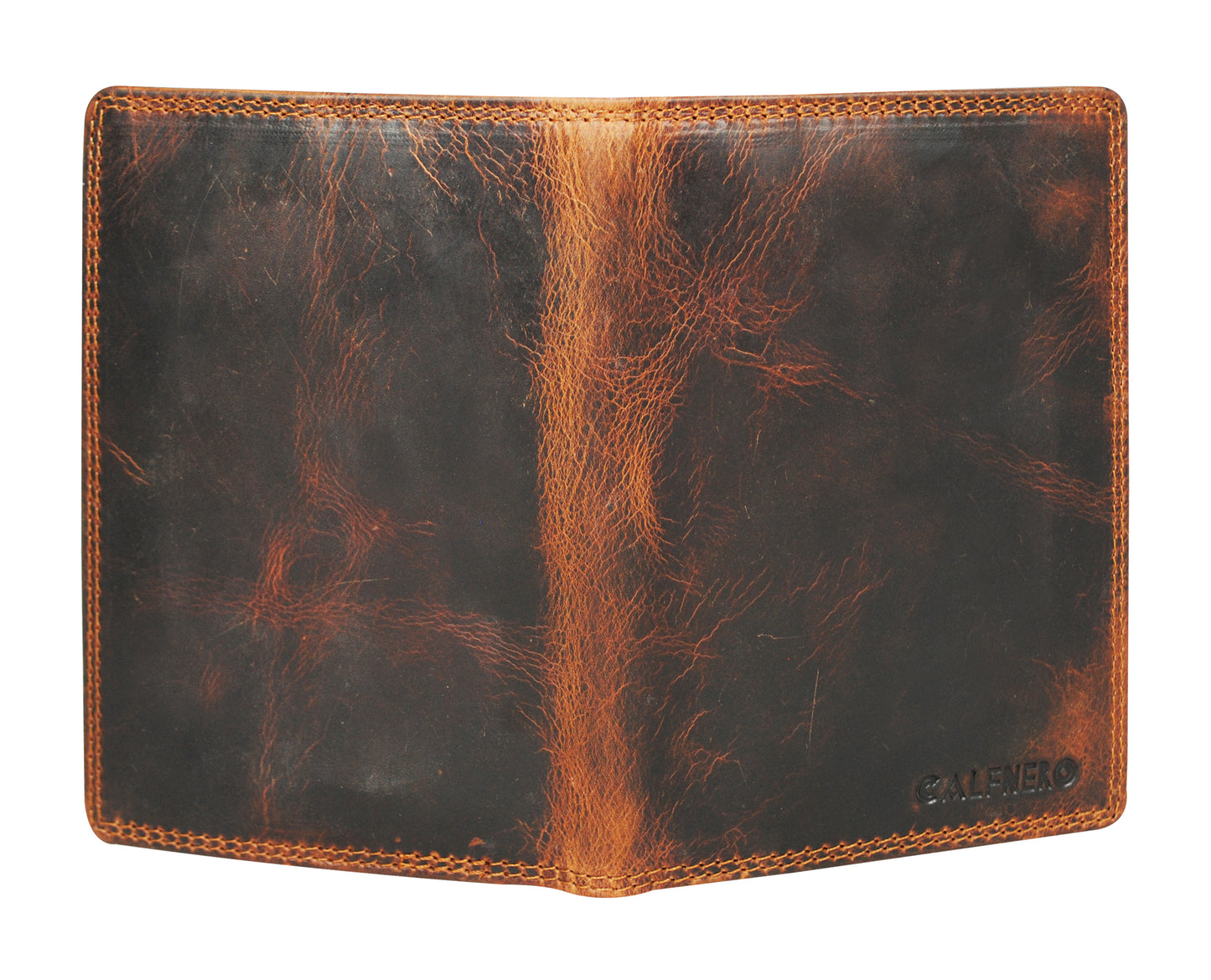 Calfnero Genuine Leather Passport Wallet-Passport Holder (5232-Kara)