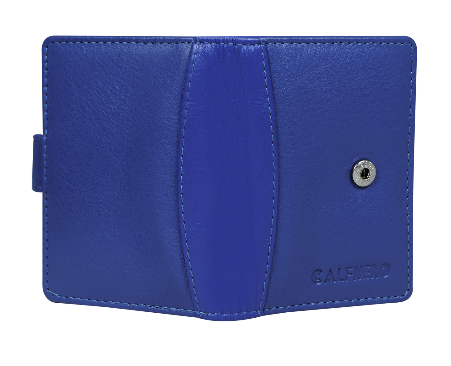Calfnero Genuine Leather Card Case wallet (602-R-BLUE)