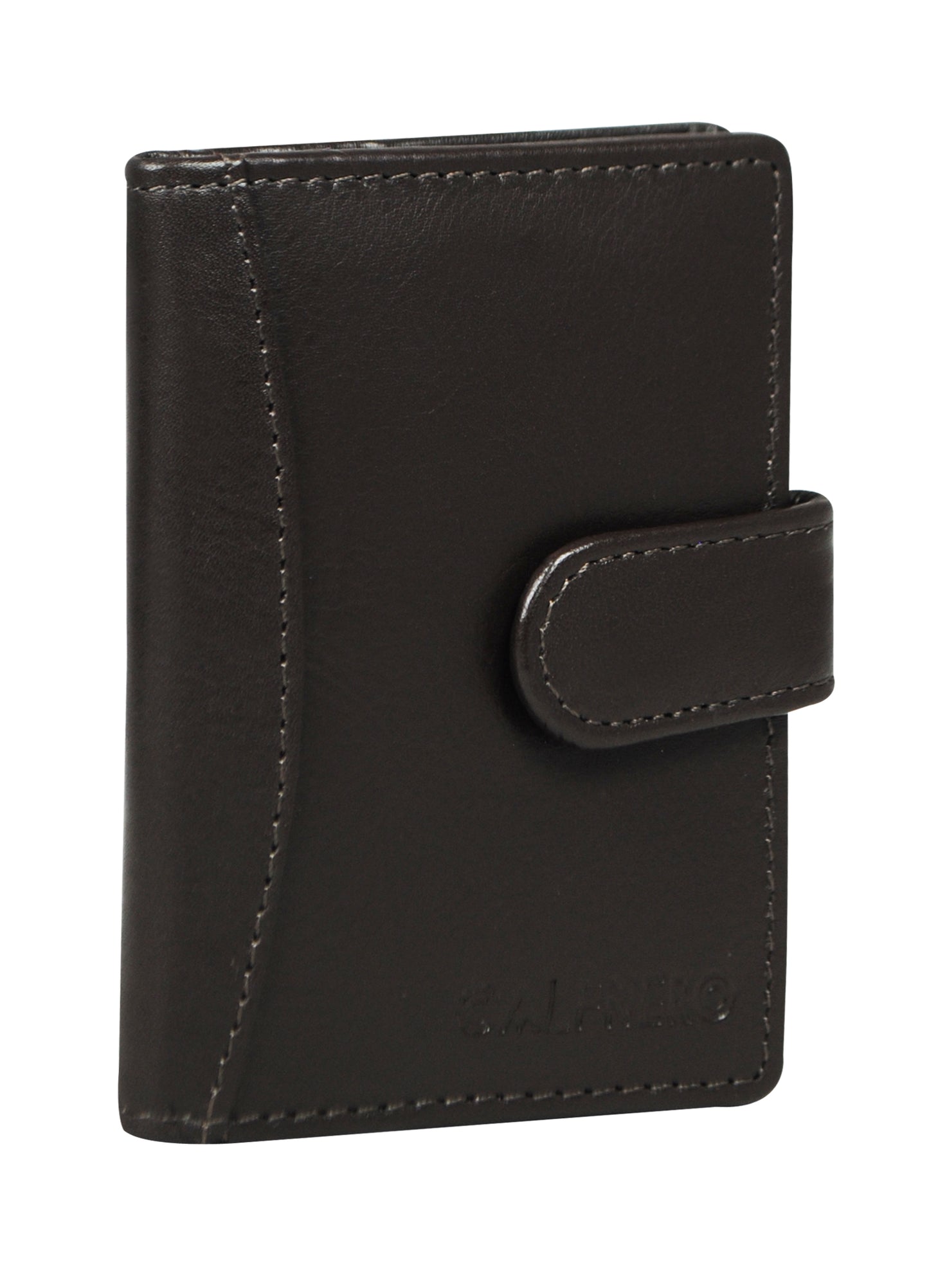 Calfnero Genuine Leather Card Case wallet (602-BROWN)