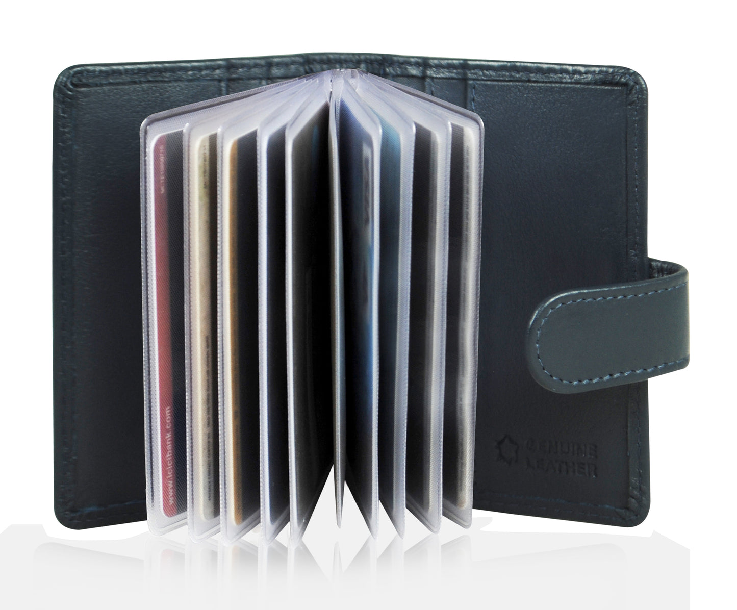 Calfnero Genuine Leather Card Case wallet (602)