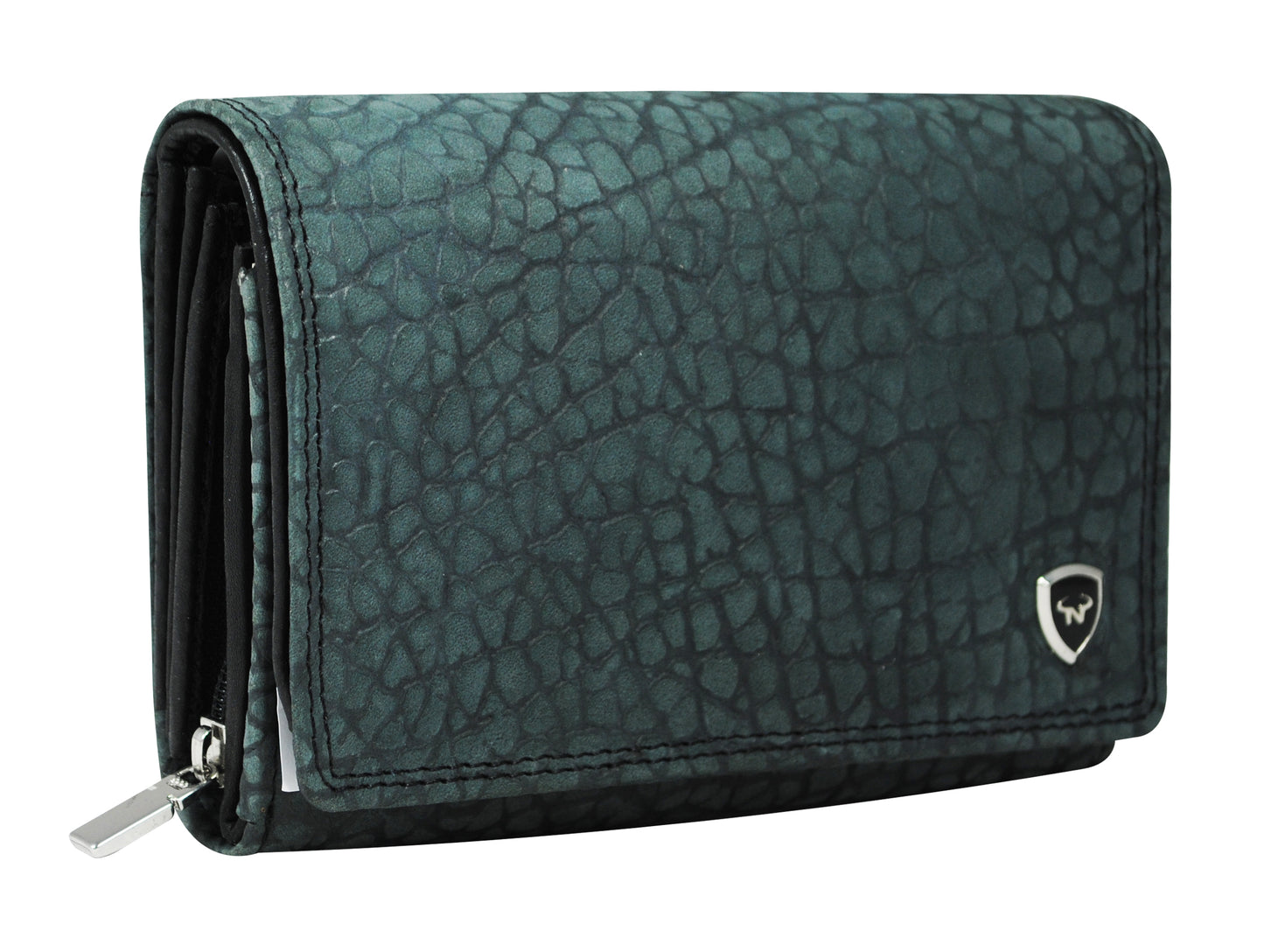 Calfnero Genuine Leather Women's Wallet (6022-Grey)