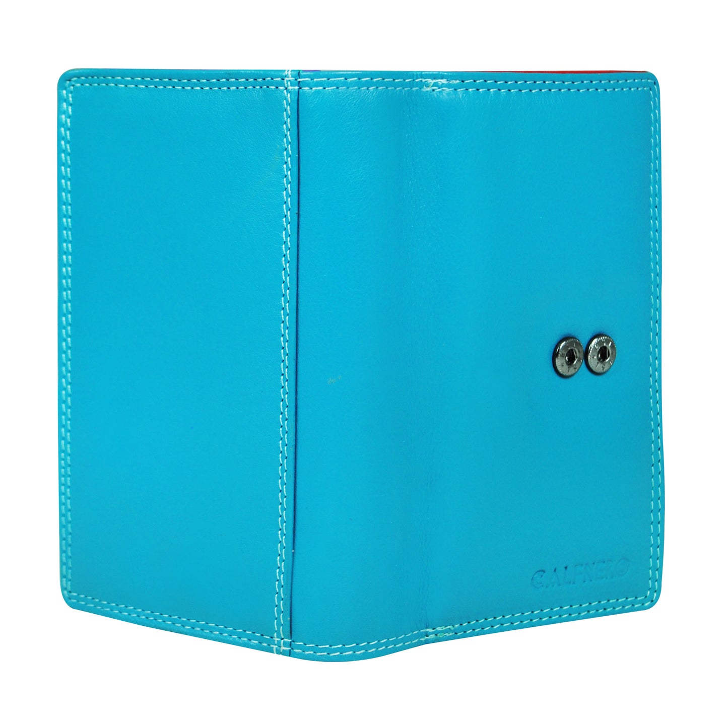 Calfnero Genuine Leather Women's Wallet (6080-Green-Multi)