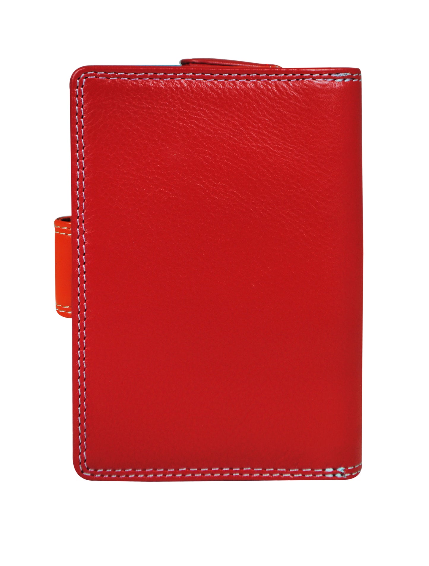 Calfnero Genuine Leather Women's Wallet (6081-Red-Multi)