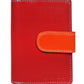 Calfnero Genuine Leather Women's Wallet (6081-Red-Multi)
