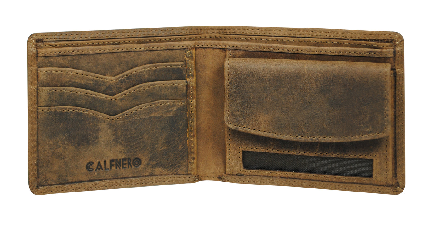 Calfnero Genuine Leather Men's Wallet (626-Hunterl)