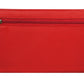 Calfnero Genuine Leather Women's Wallet (6593-Red)