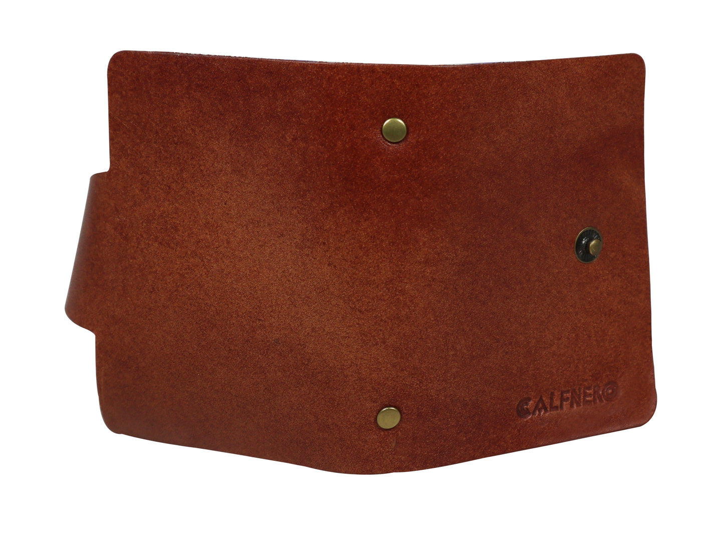 Calfnero Genuine Leather Card Case (70815-Brown)