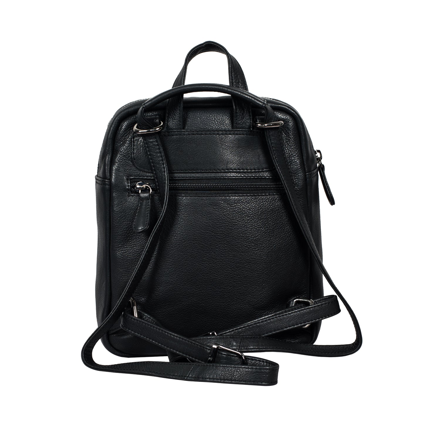 Calfnero Genuine Leather Women's Backpack (71084-BLACK)