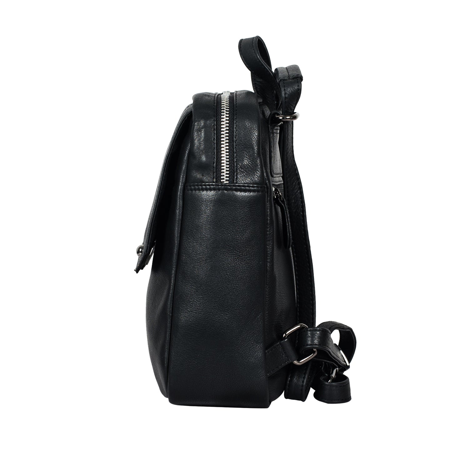 Calfnero Genuine Leather Women's Backpack (71084-BLACK)