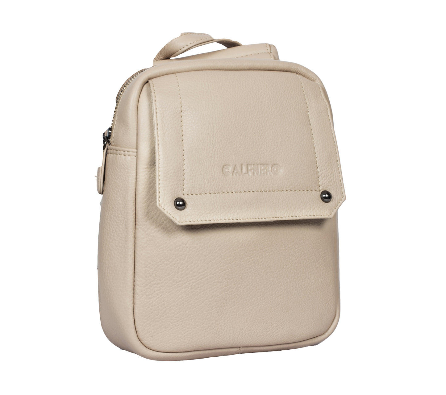 Calfnero Genuine Leather Women's Backpack (71084-Cream)