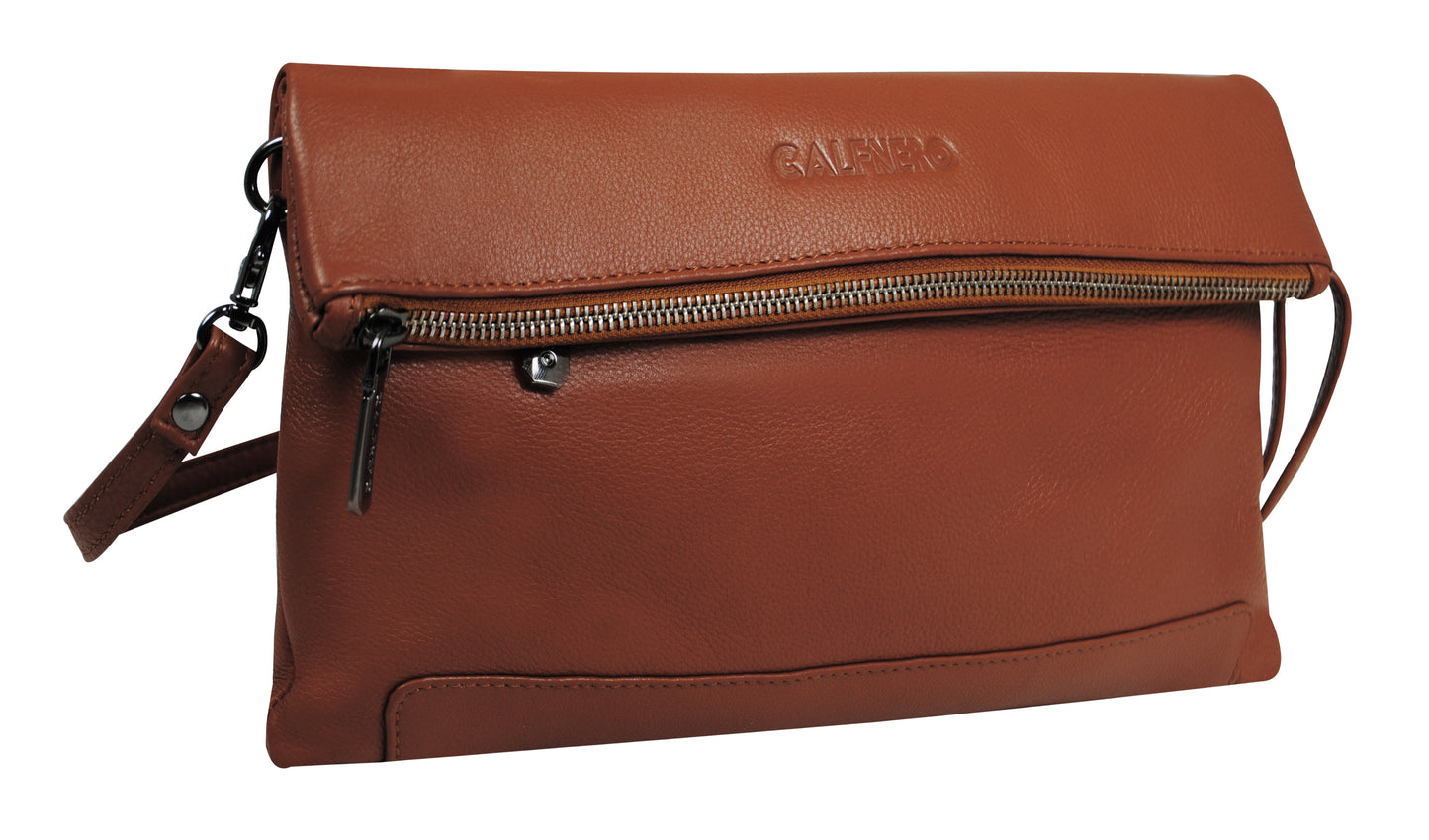 Calfnero Genuine Leather Women's Sling Bag (71176-Camel)