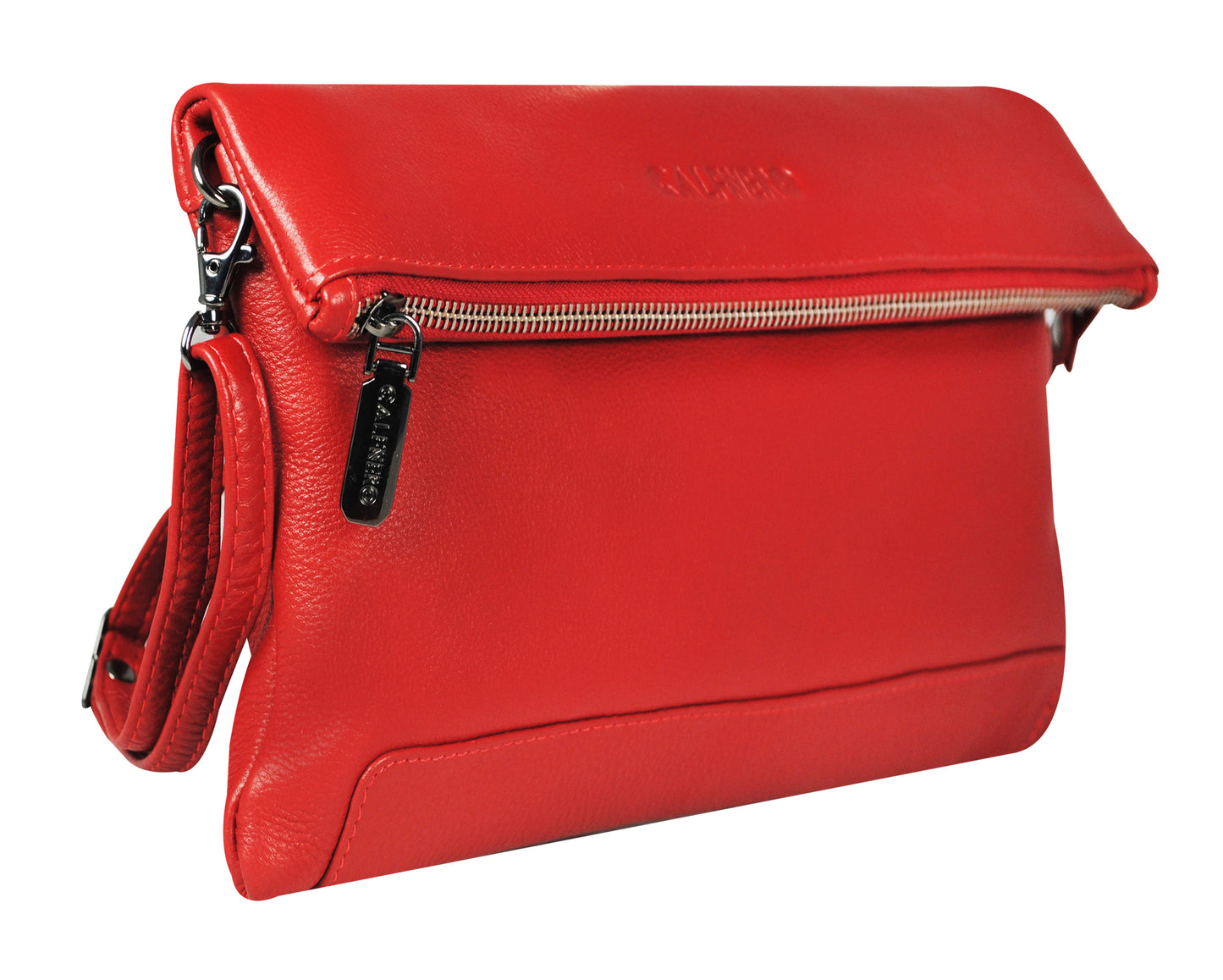 Calfnero Genuine Leather Women's Sling Bag (71176-Red)
