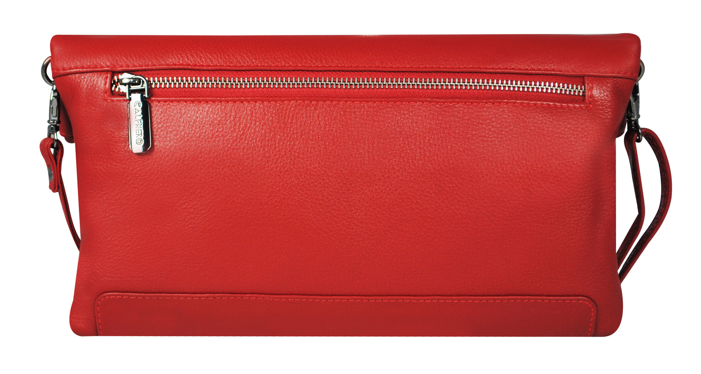 Calfnero Genuine Leather Women's Sling Bag (71176-Red)