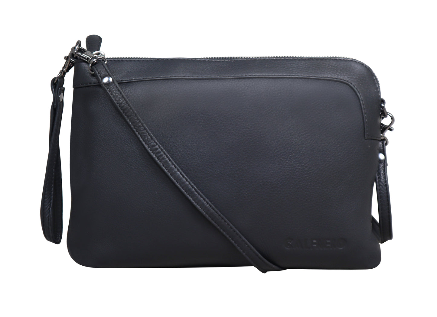 Calfnero Genuine Leather Women's Sling Bag (712660-Black)