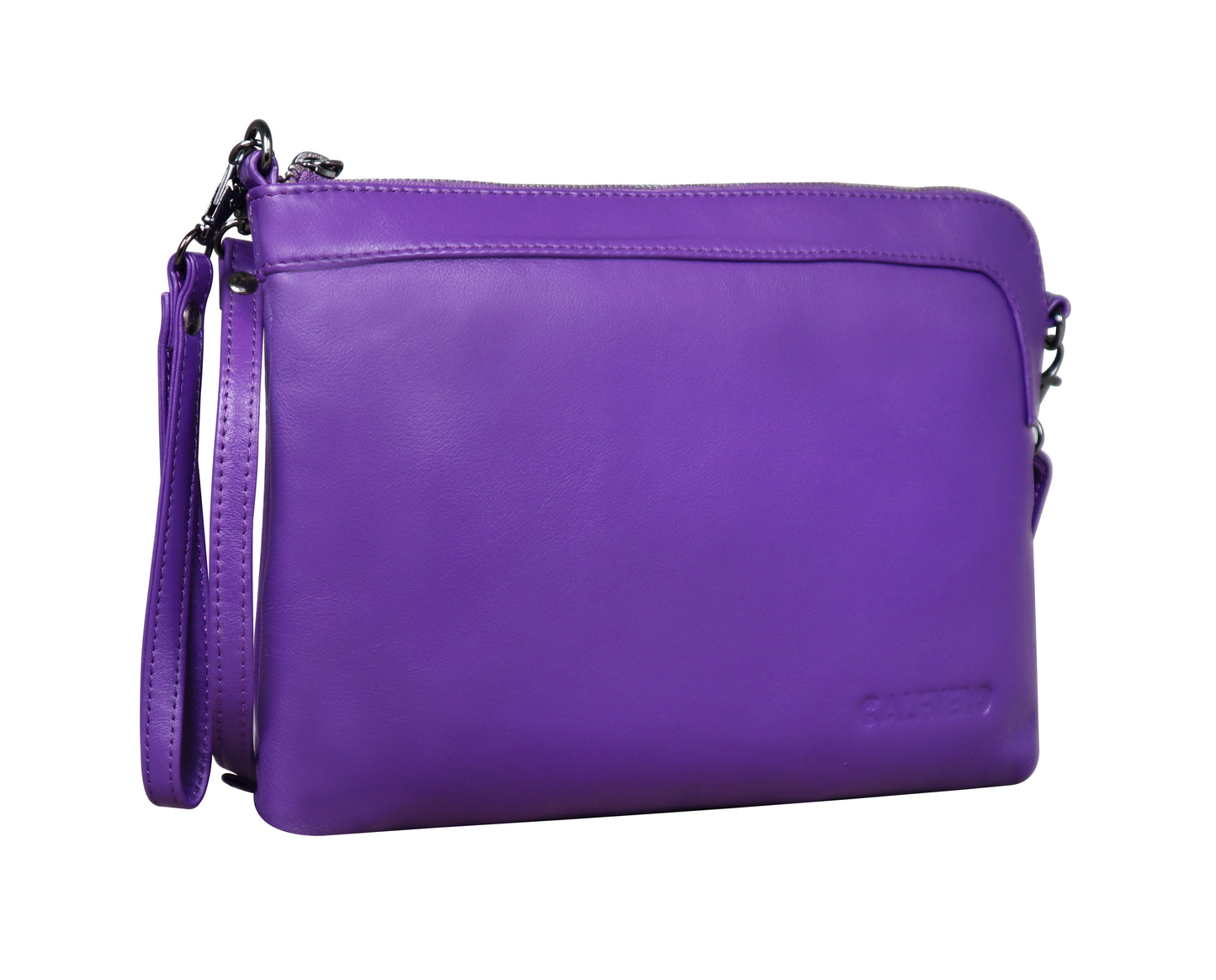 Calfnero Genuine Leather Women's Sling Bag (712660-Violet)