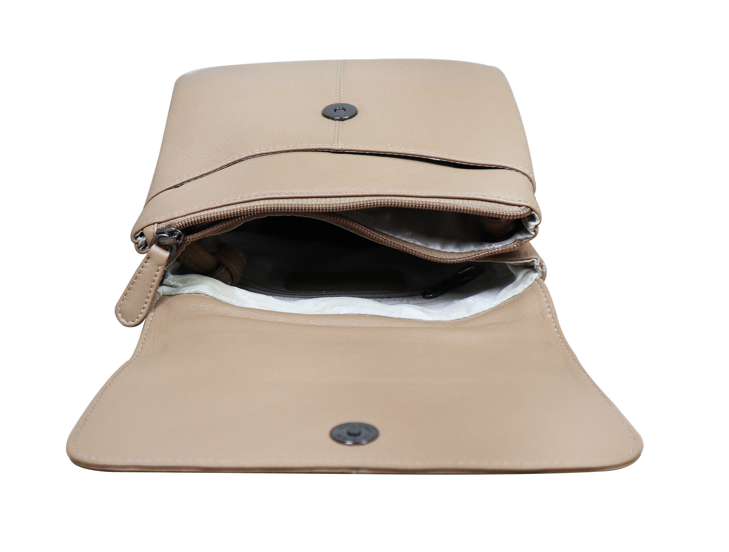 Calfnero Genuine Leather Women's Sling Bag (712740-Taupe)