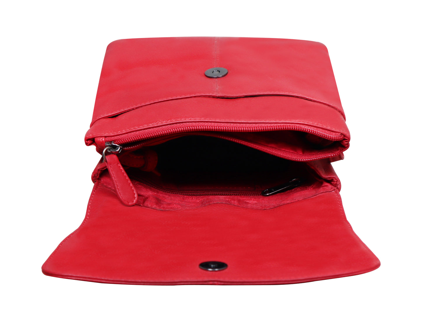 Calfnero Genuine Leather Women's Sling Bag (712740-Red)