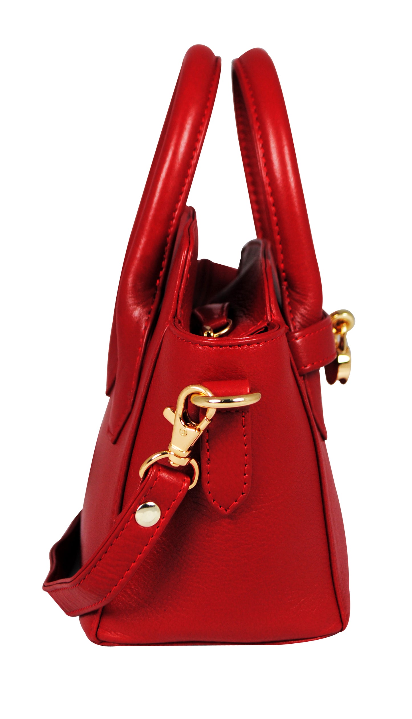 Calfnero Women's Genuine Leather Hand Bag (71330-Red)