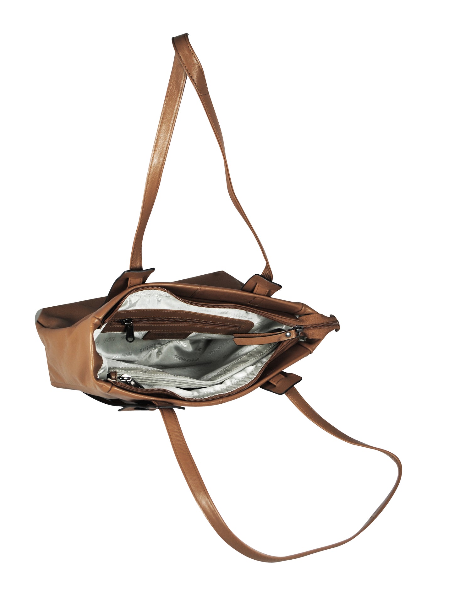 Calfnero Women's Genuine Leather Shoulder Bag (713357-Beige)