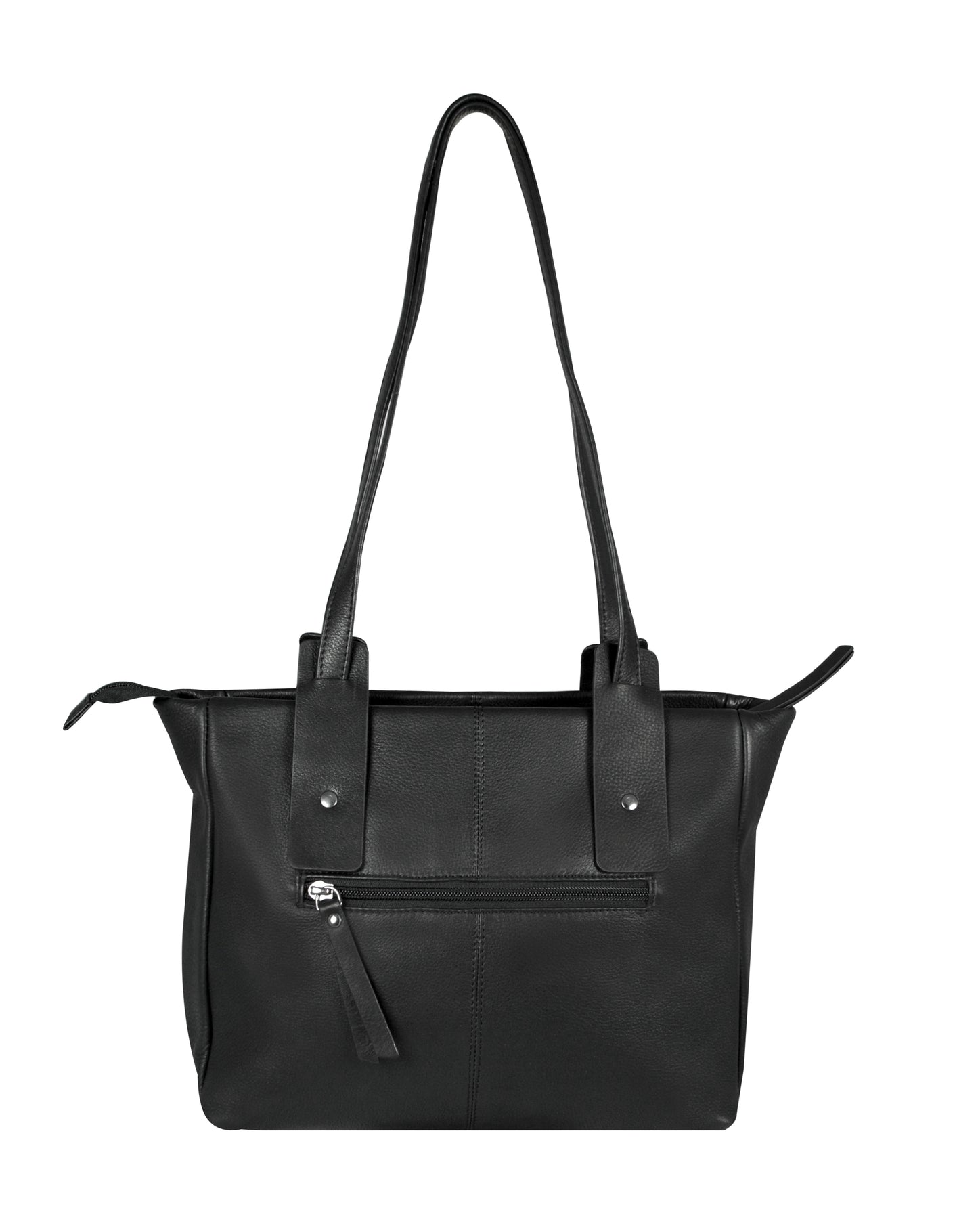 Calfnero Women's Genuine Leather Shoulder Bag (713357-Black)