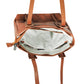 Calfnero Women's Genuine Leather Shoulder Bag (713357-Camel)