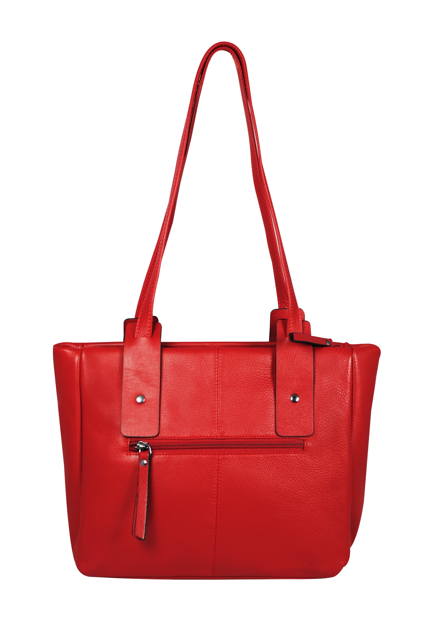 Calfnero Women's Genuine Leather Shoulder Bag (713357-Red)