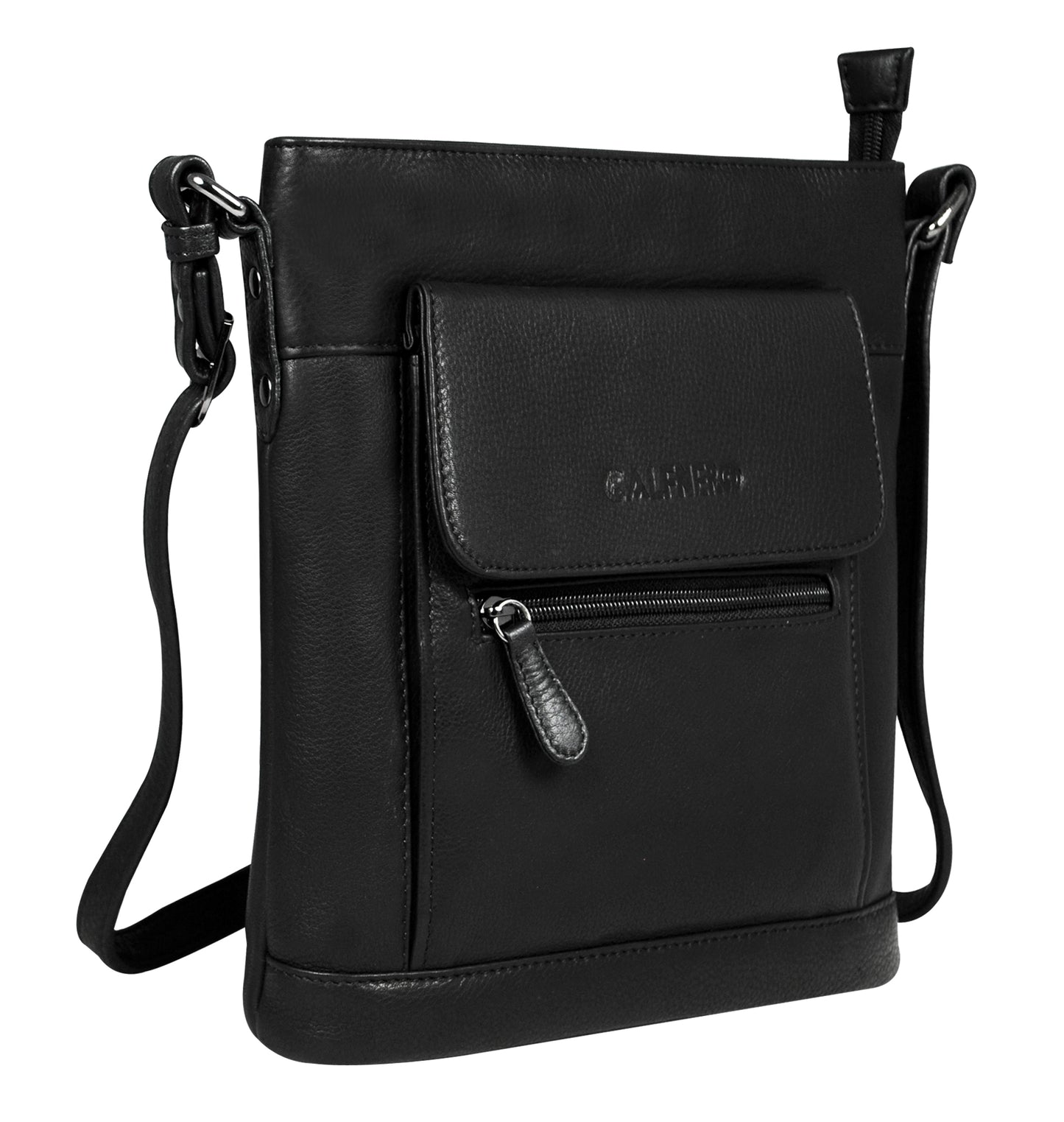 Calfnero Genuine Leather Women's Sling Bag (713680-Black)
