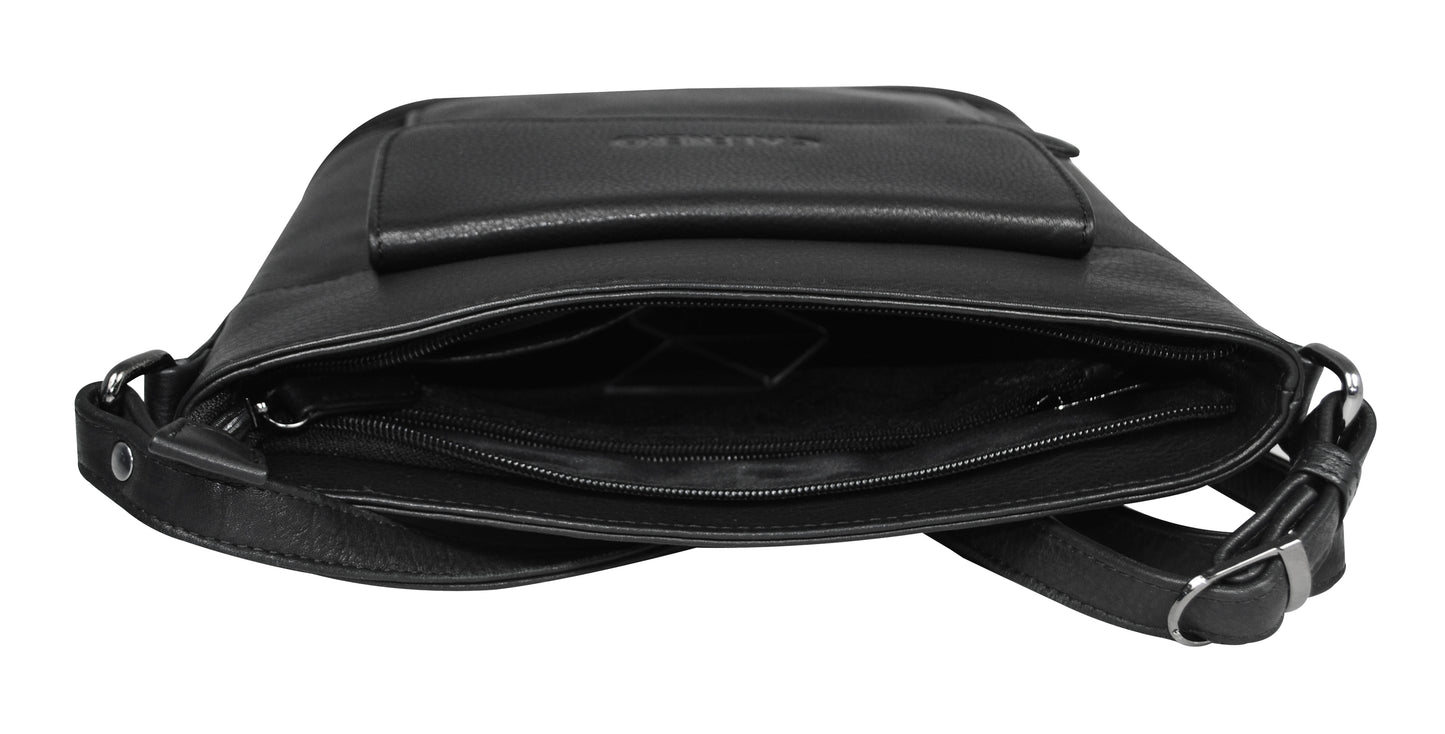 Calfnero Genuine Leather Women's Sling Bag (713680-Black)