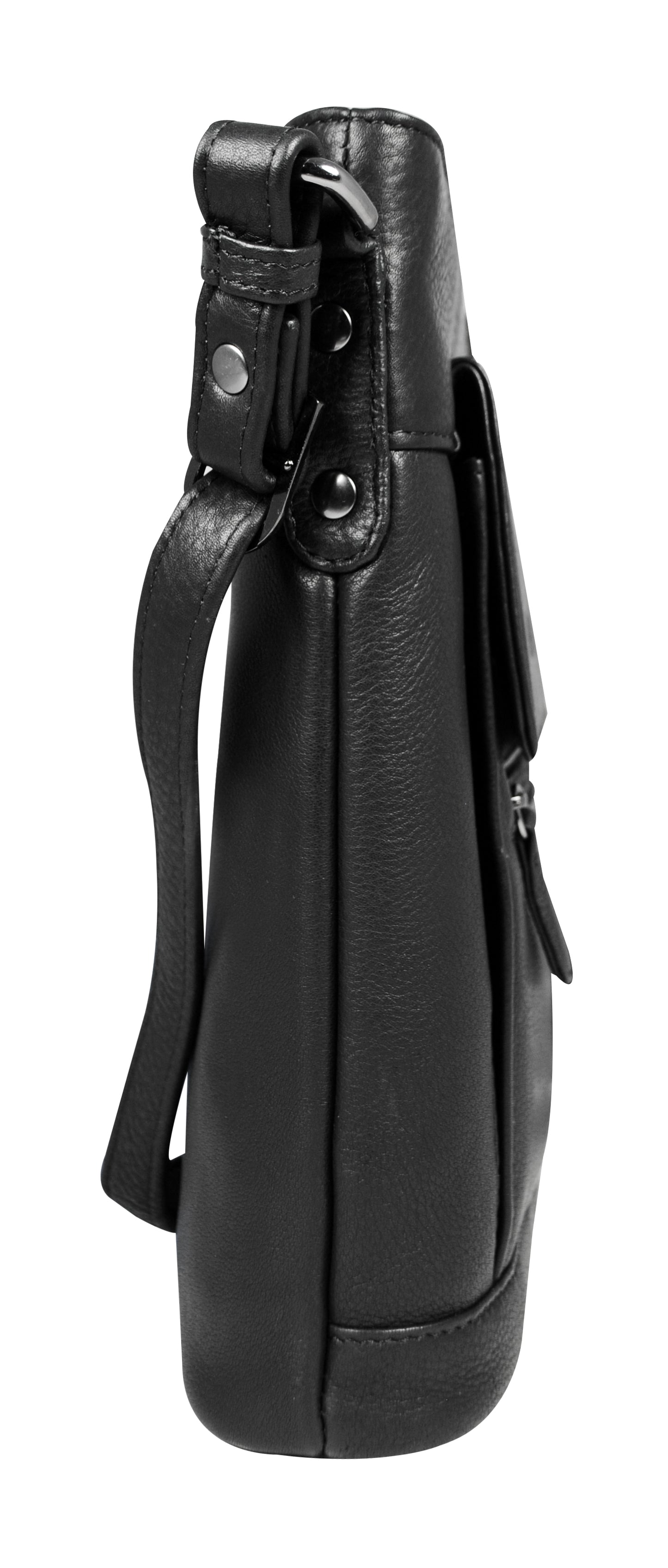 Calfnero Genuine Leather Women's Sling Bag (713680-Black)