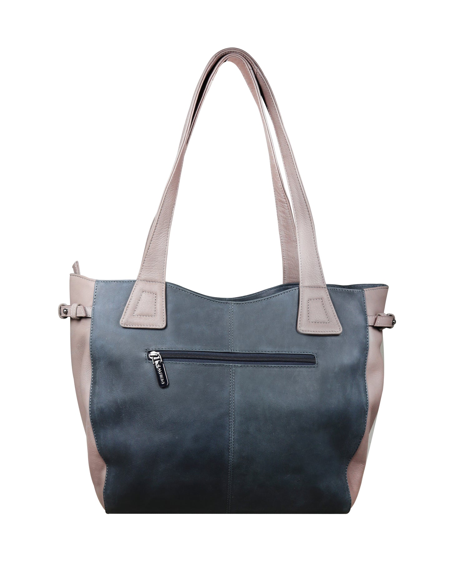 Calfnero Women's Genuine Leather Shoulder Bag (713770-Stone -Grey)