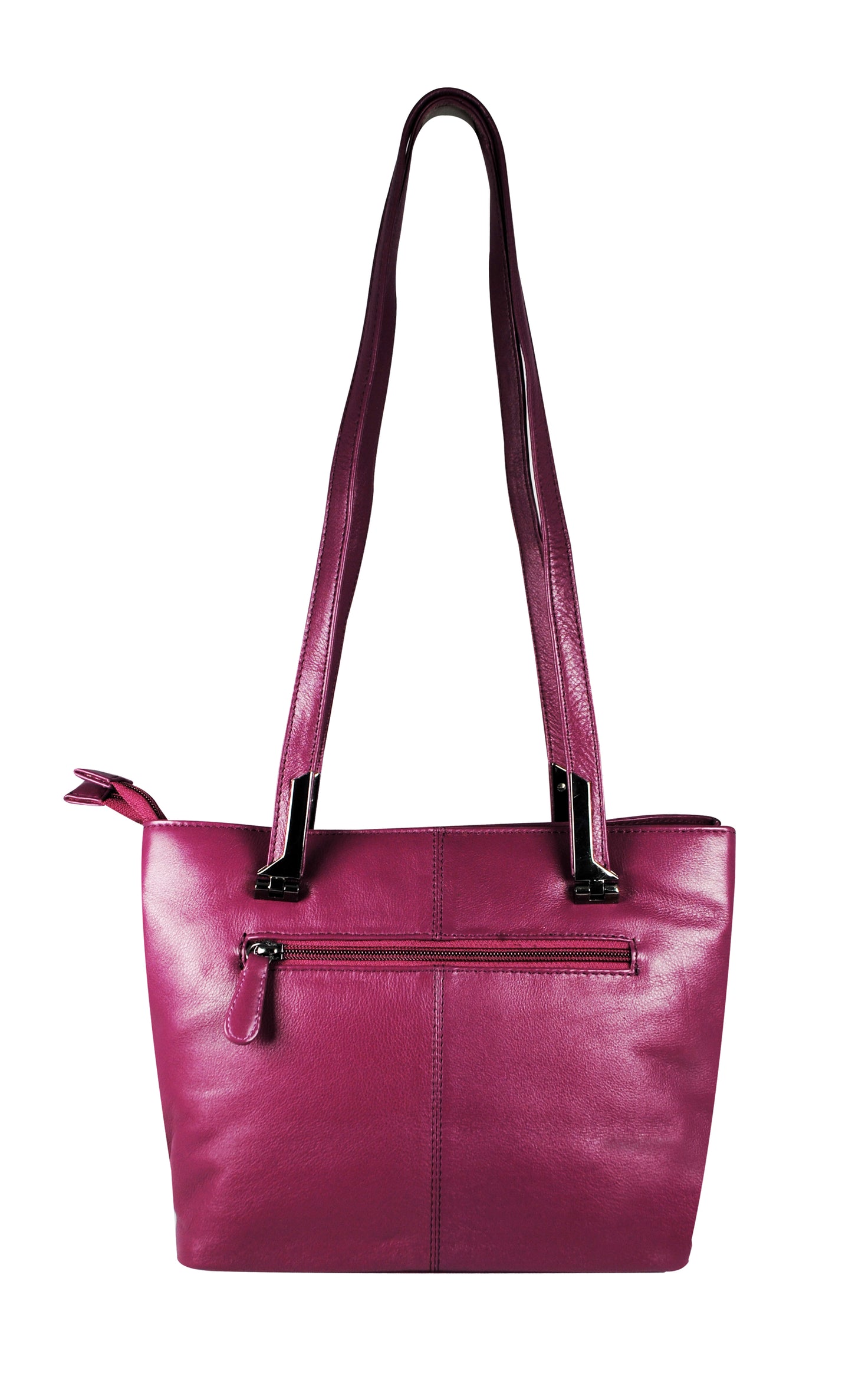 Calfnero Women's Genuine Leather Shoulder Bag (713929-Brinjal)