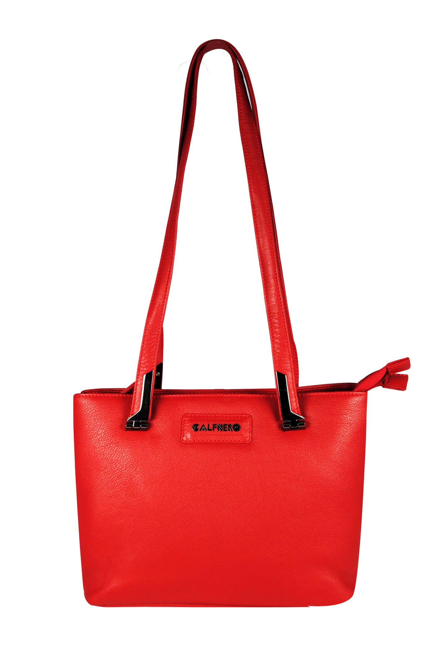 Calfnero Women's Genuine Leather Shoulder Bag (713929-Red)