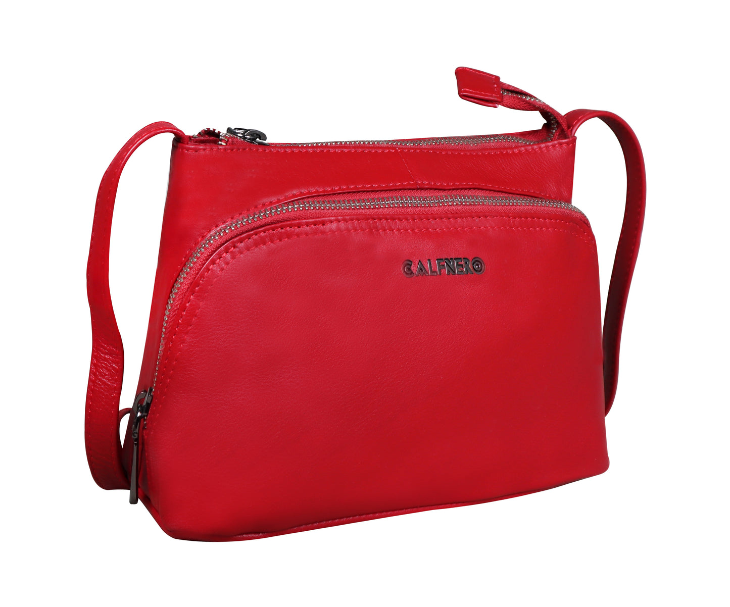 Calfnero Genuine Leather Women's Sling Bag (713935-Red)