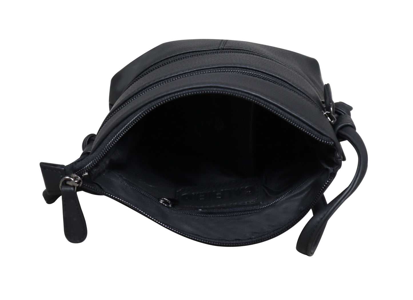 Calfnero Genuine Leather Women's Sling Bag (713984-Black)