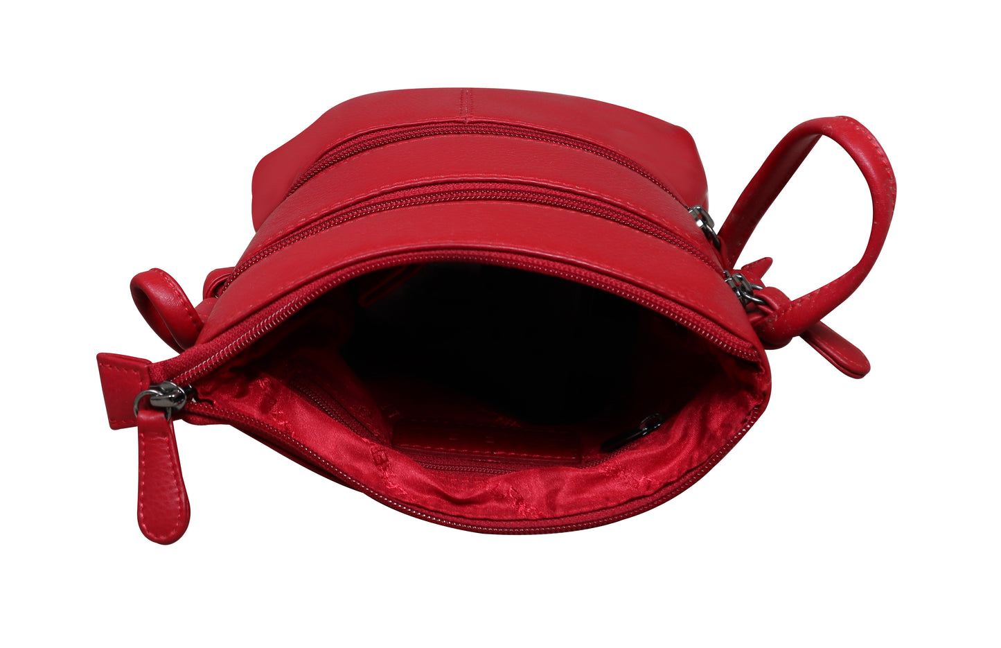 Calfnero Genuine Leather Women's Sling Bag (713984-Red)