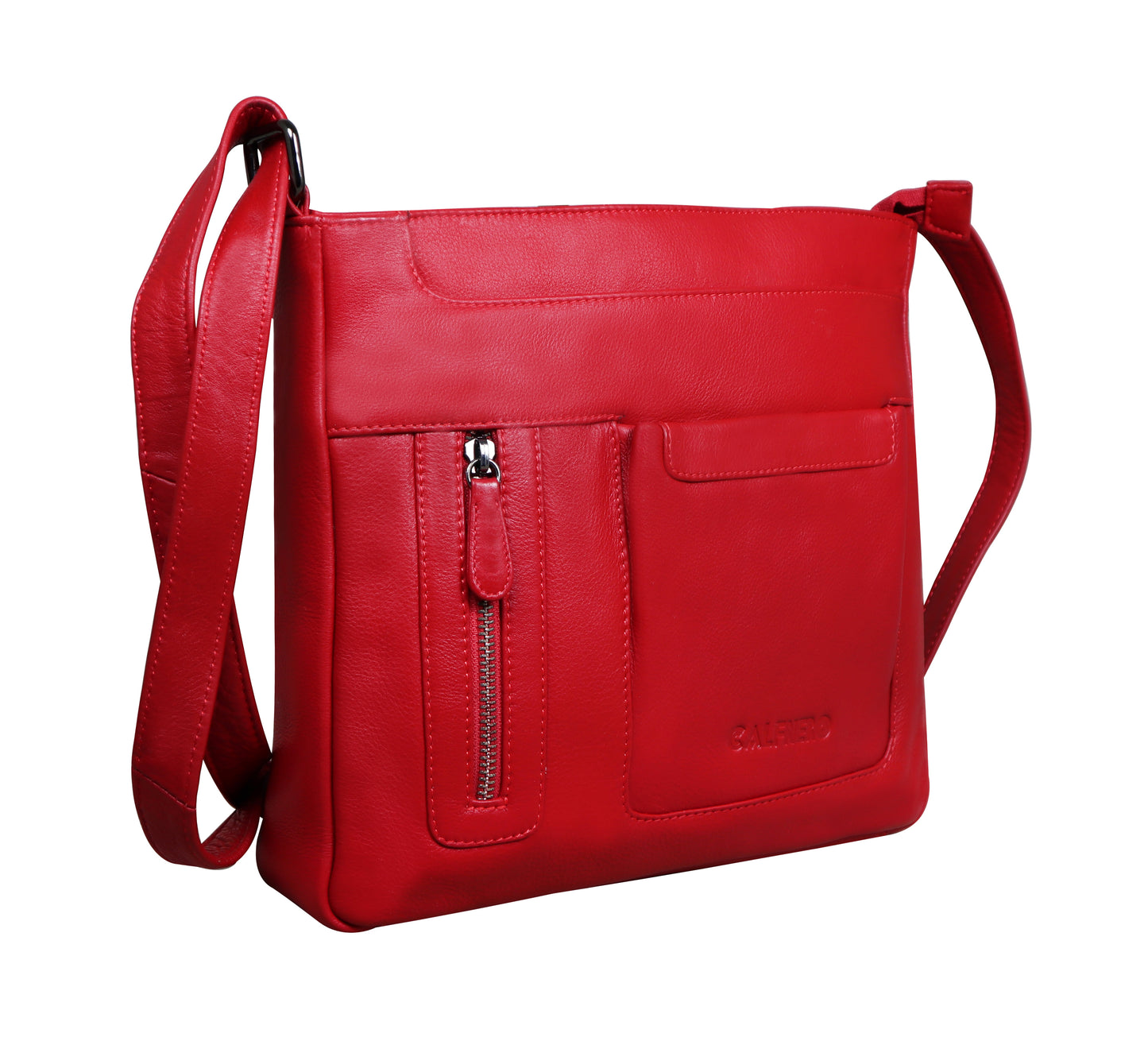 Copy of Calfnero Genuine Leather Women's Sling Bag (71686A-Red)