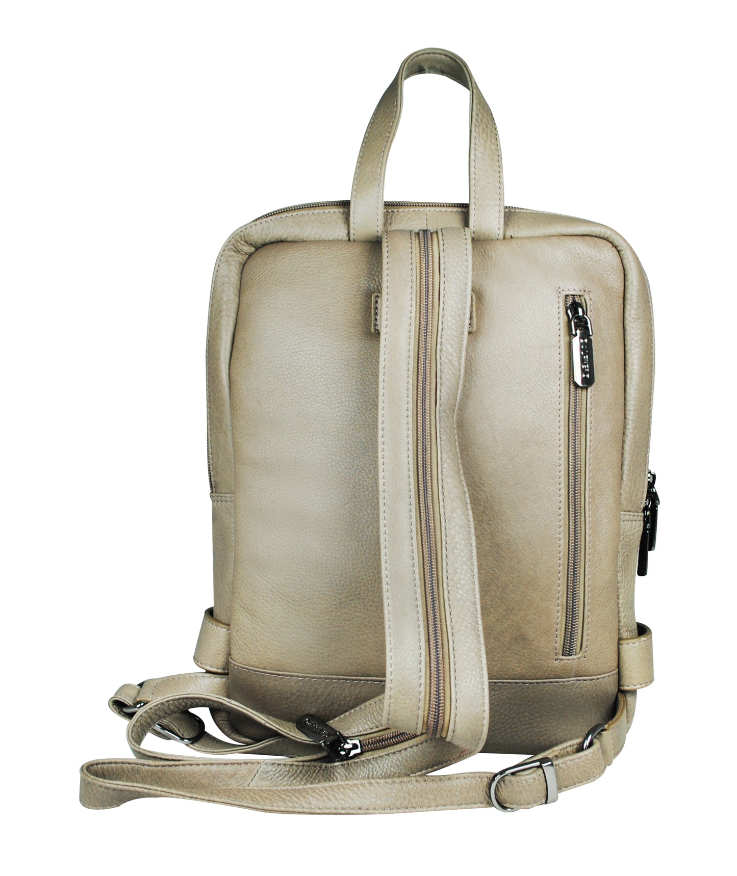 Calfnero Genuine Leather Women's Backpack (71798-Taupe)