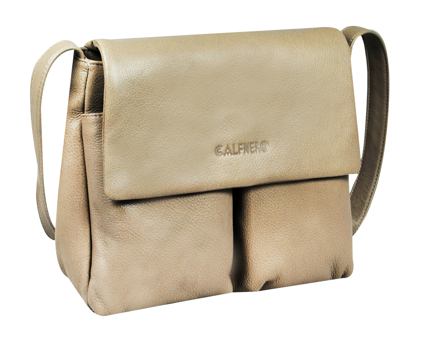 Calfnero Genuine Leather Women's Sling Bag (7189-Taupe)
