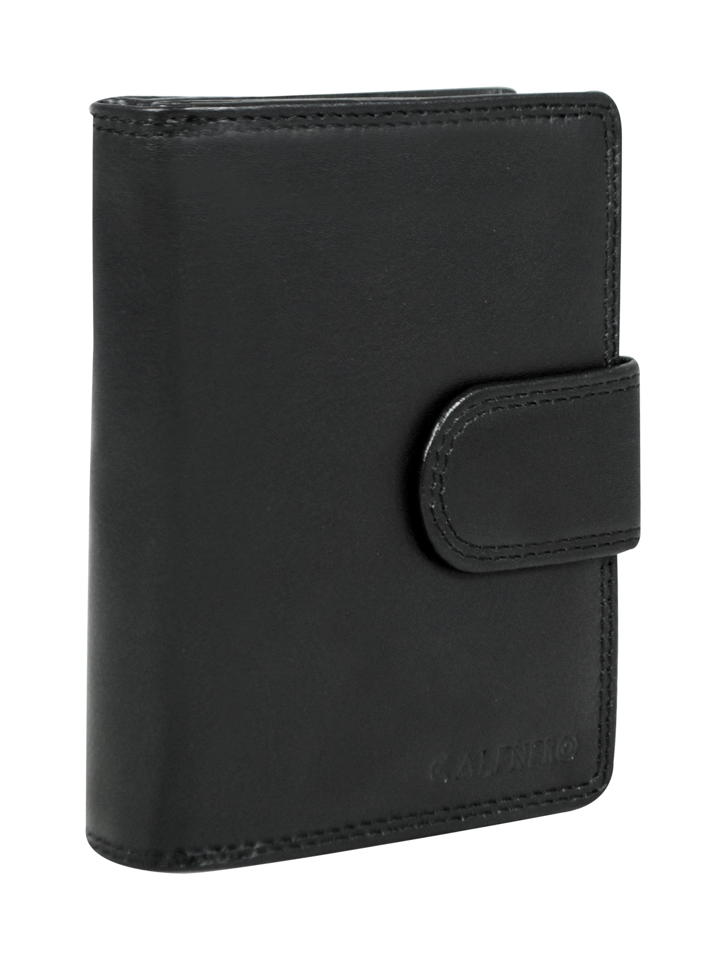 Calfnero Genuine Leather Women's Wallet (72558-Black)