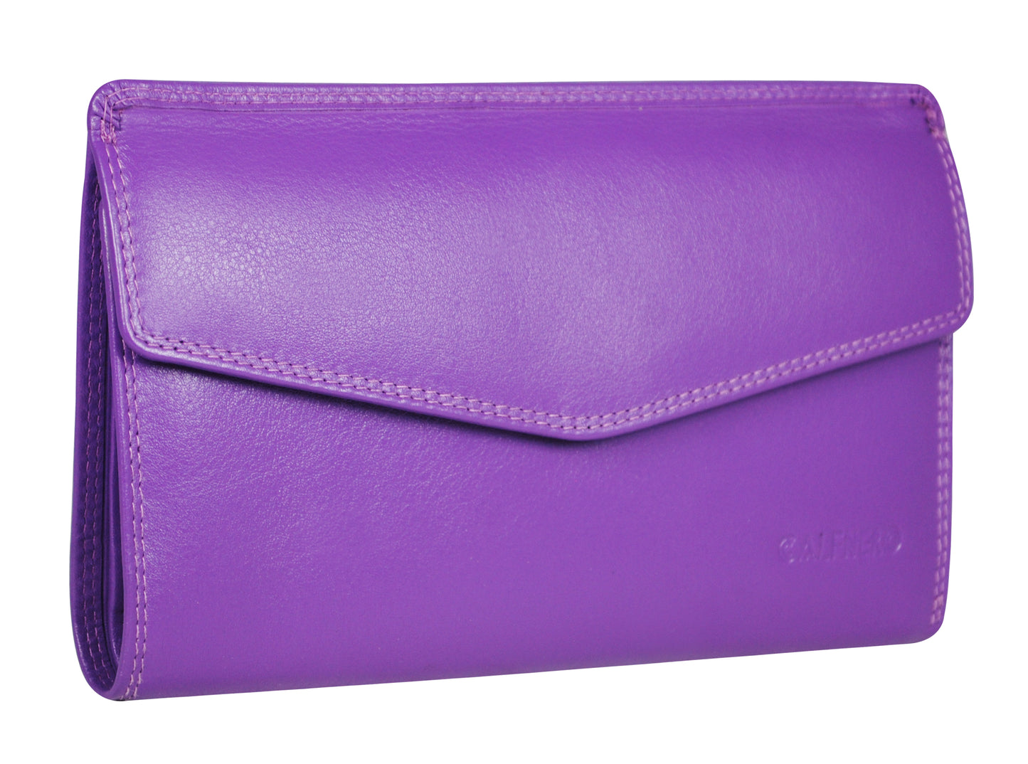Calfnero Genuine Leather Women's Wallet (740600-Brinjal)