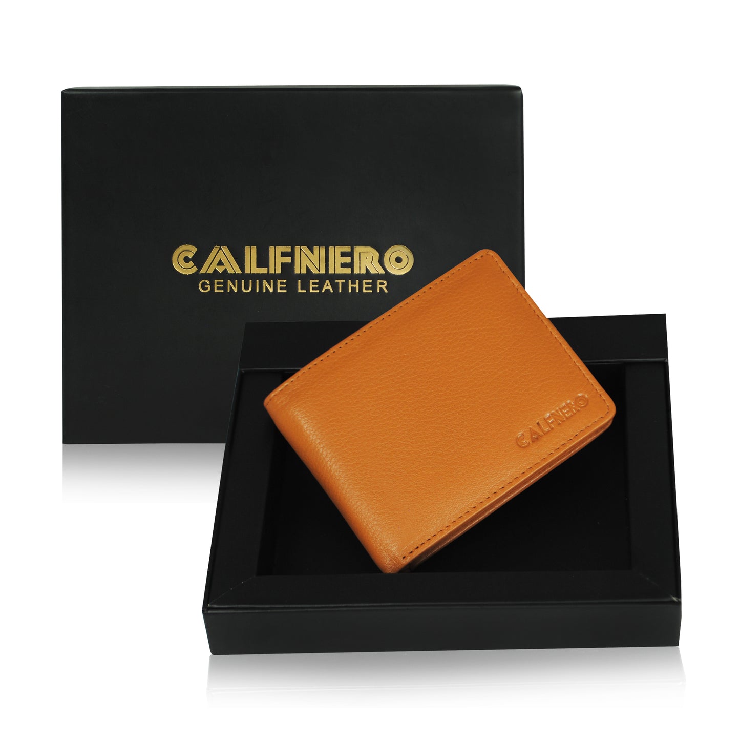 Calfnero Genuine Leather Men's Wallet (756-Brown)