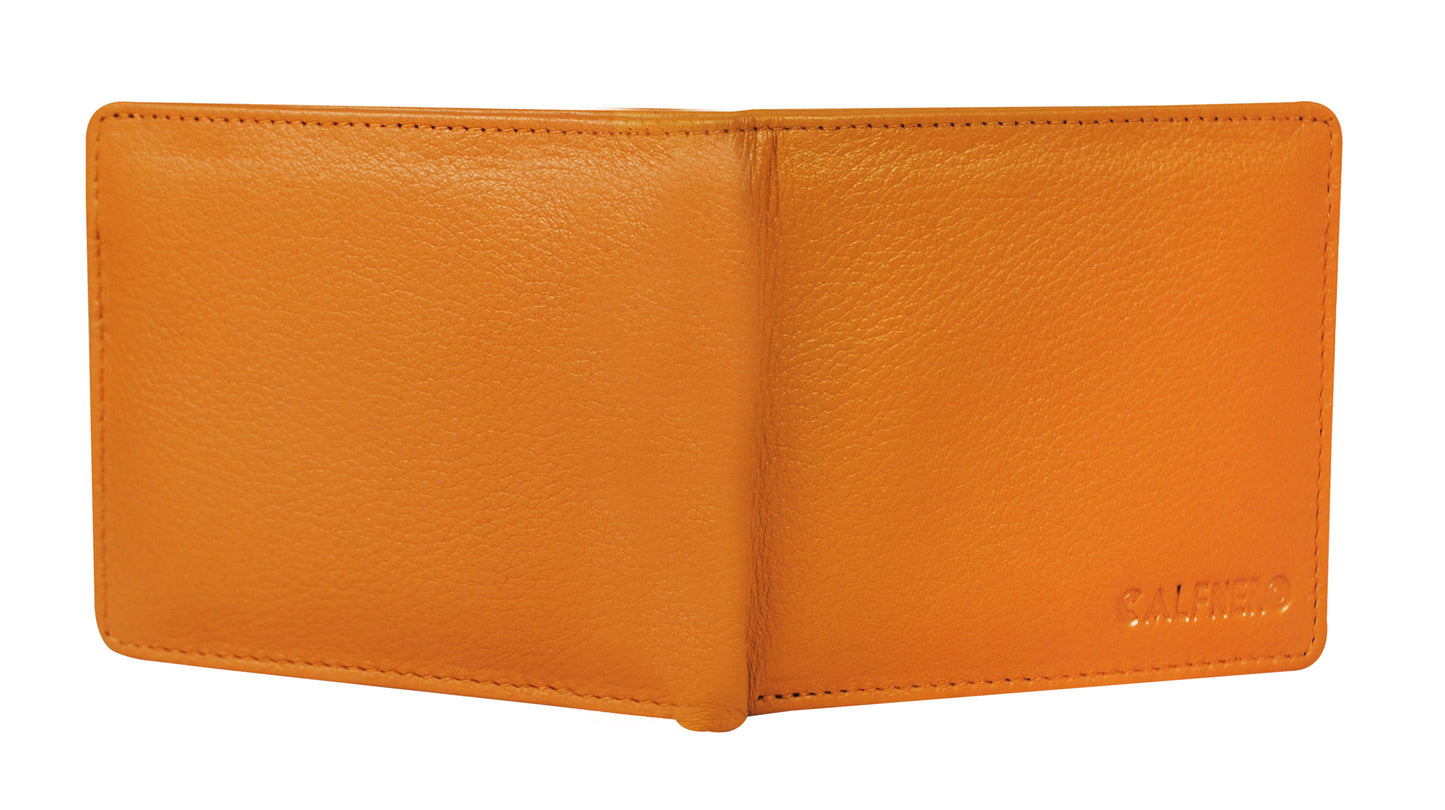 Calfnero Genuine Leather Men's Wallet (756-Brown)