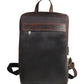 Calfnero Men's Genuine Leather Backpack (801-Brown)