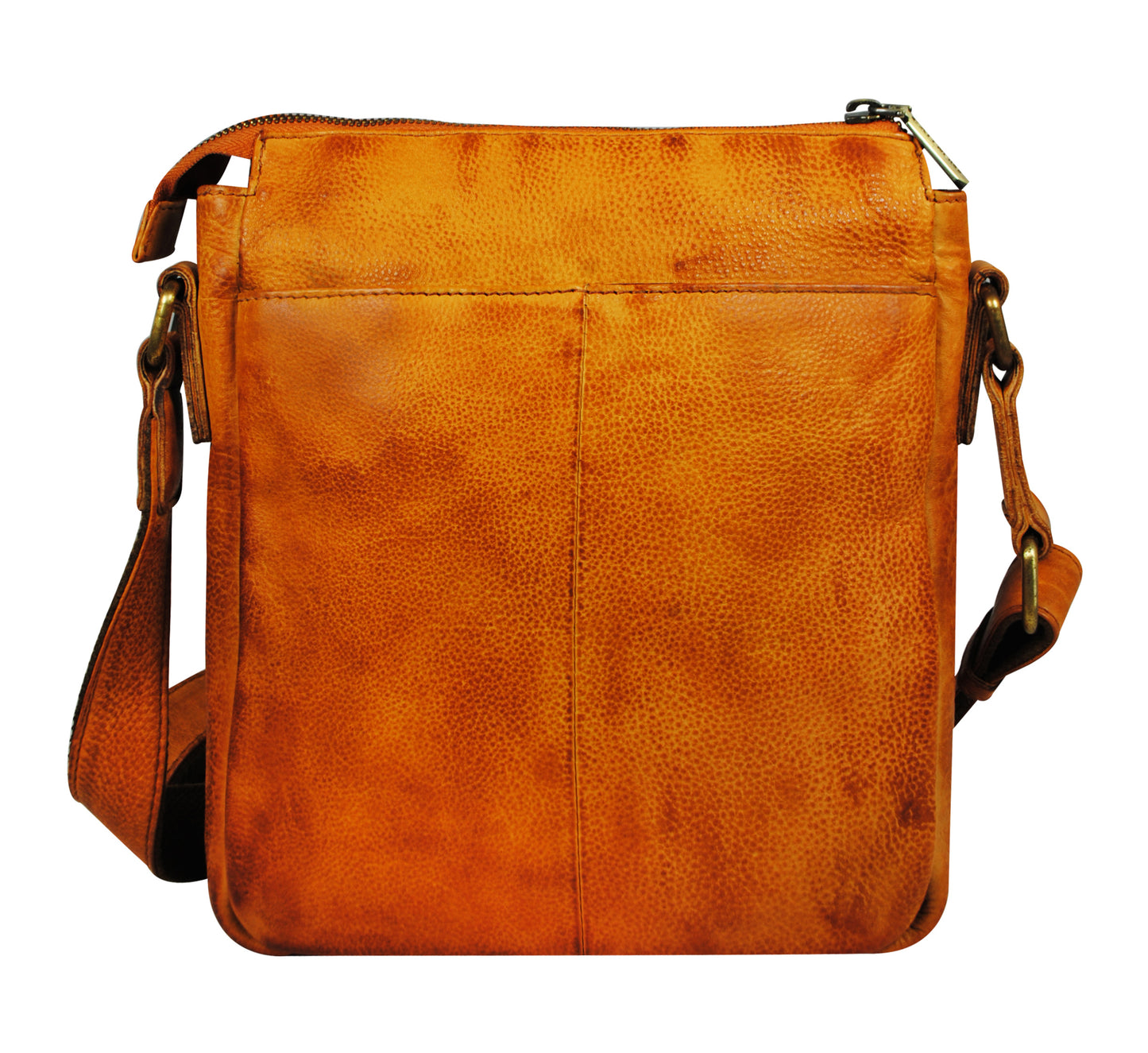 Calfnero Genuine Leather Men's Cross Body Bag (805-Camel)