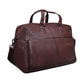 Calfnero Genuine Leather Travel Duffel Bag (8097-Brown)