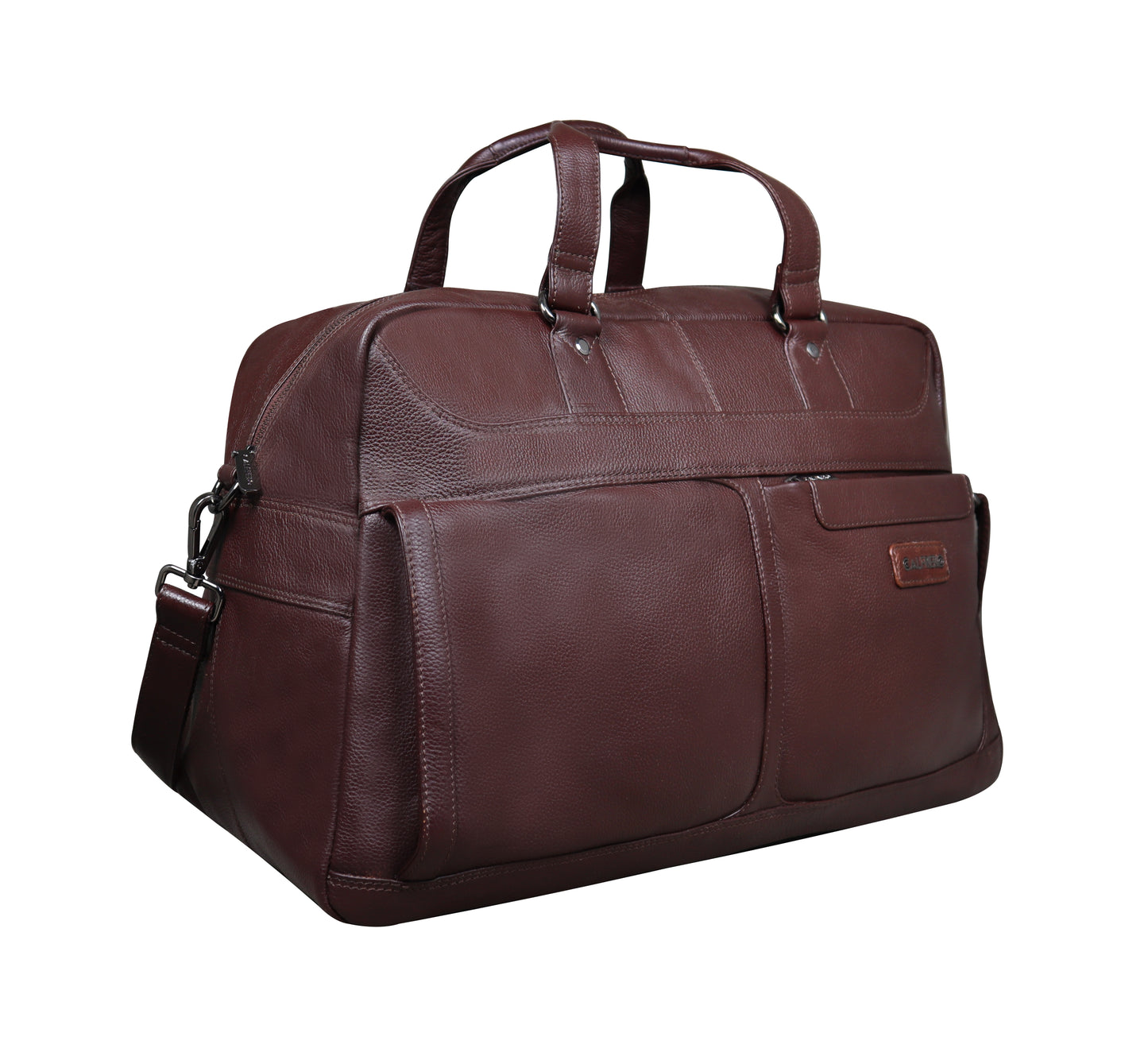 Calfnero Genuine Leather Travel Duffel Bag (8097)