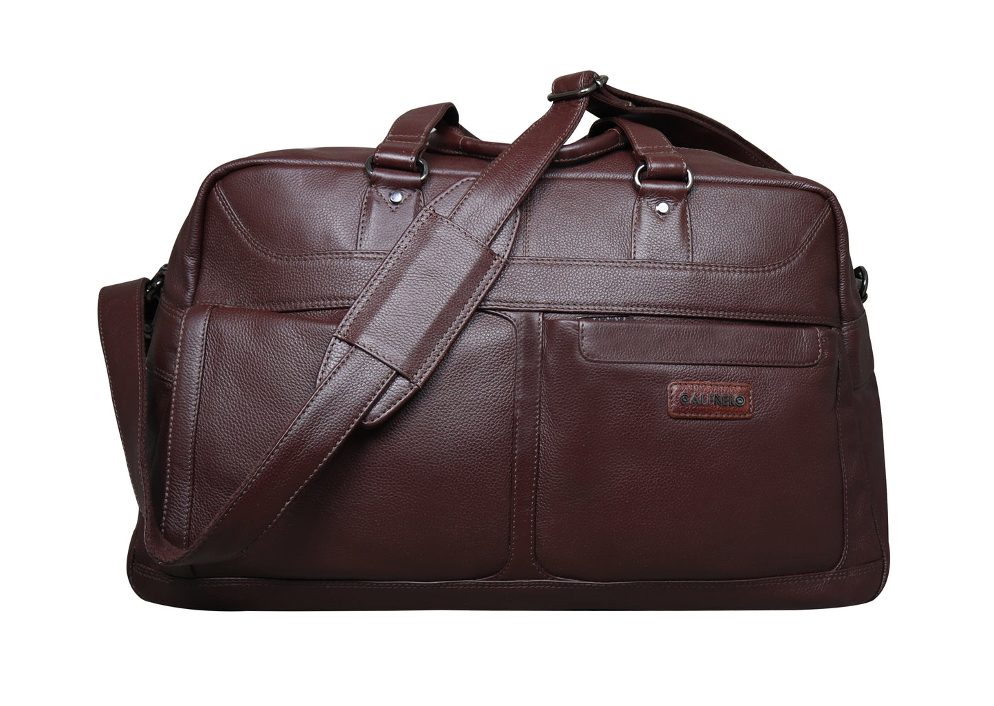 Calfnero Genuine Leather Travel Duffel Bag (8097)