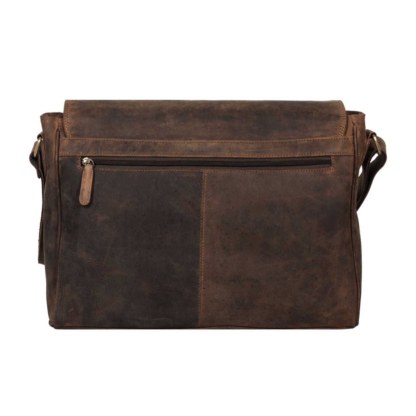 Calfnero Genuine Leather Men's Messenger Bag (882-hunter)