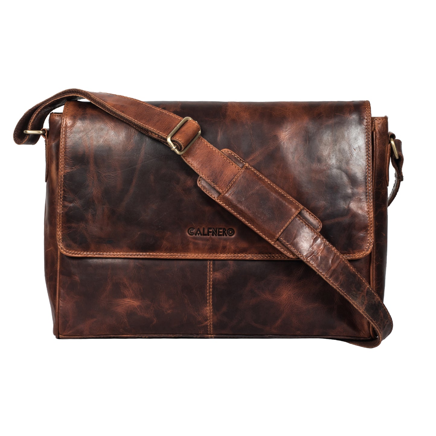 Calfnero Genuine Leather Men's Messenger Bag (848-kara)