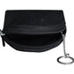 Calfnero Genuine Leather Key Case Multi use Key and Coin Wallet (9050-Black)